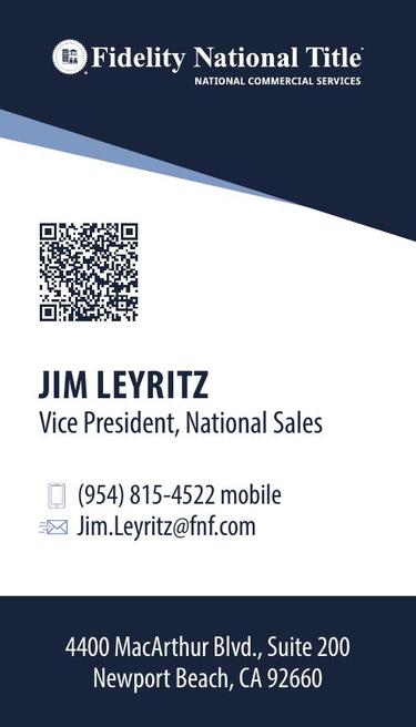 Jim Leyritz - Business Card