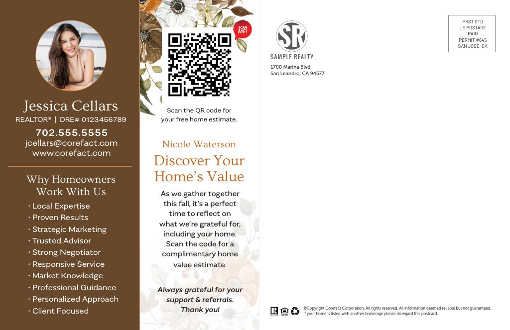 Seasonal - Autumn Greeting  - QR Home Estimate 
