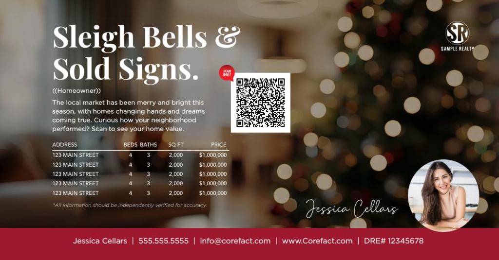 Seasonal Postcard -  Market Update (Manual) w QR - Christmas 