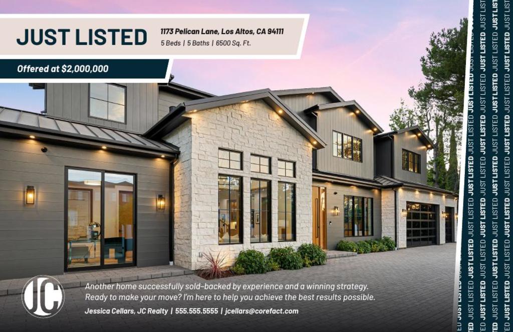 Just Listed Postcard - Newsflash