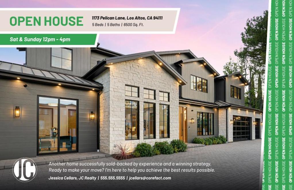 Just Listed - Open House - Newsflash