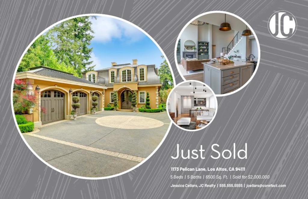 Just Sold Postcard - Striation - Three Photos