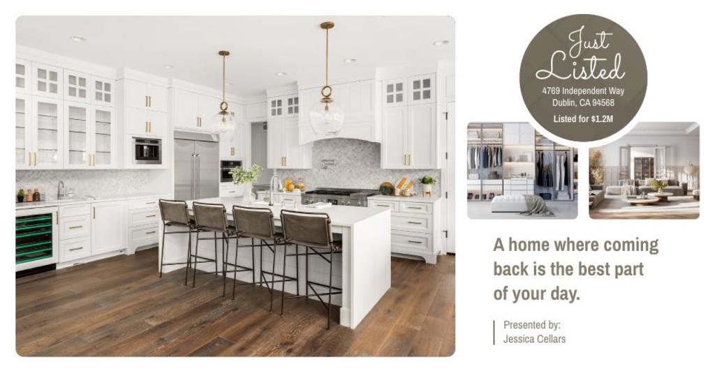 Just Listed Postcard - Inspired Living - Three Photo  02