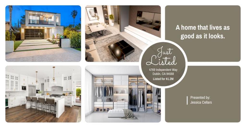 Just Listed Postcard - Inspired Living - Four Photo  02