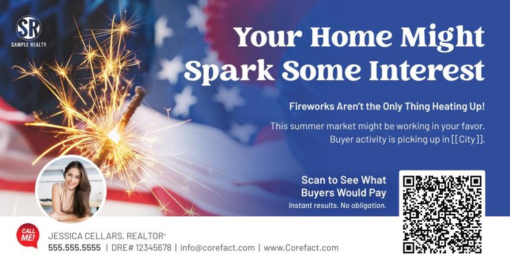 Seasonal Postcard - Summer Home Estimate QR - Sparks