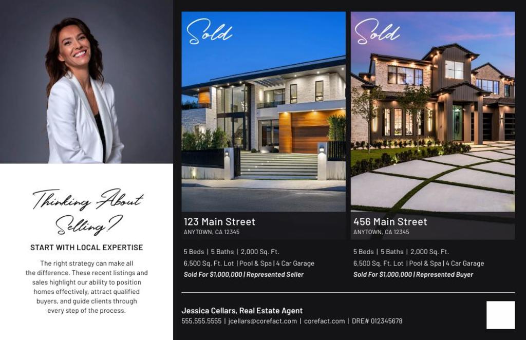 Proof of Production Postcard - Timeless - Two Properties