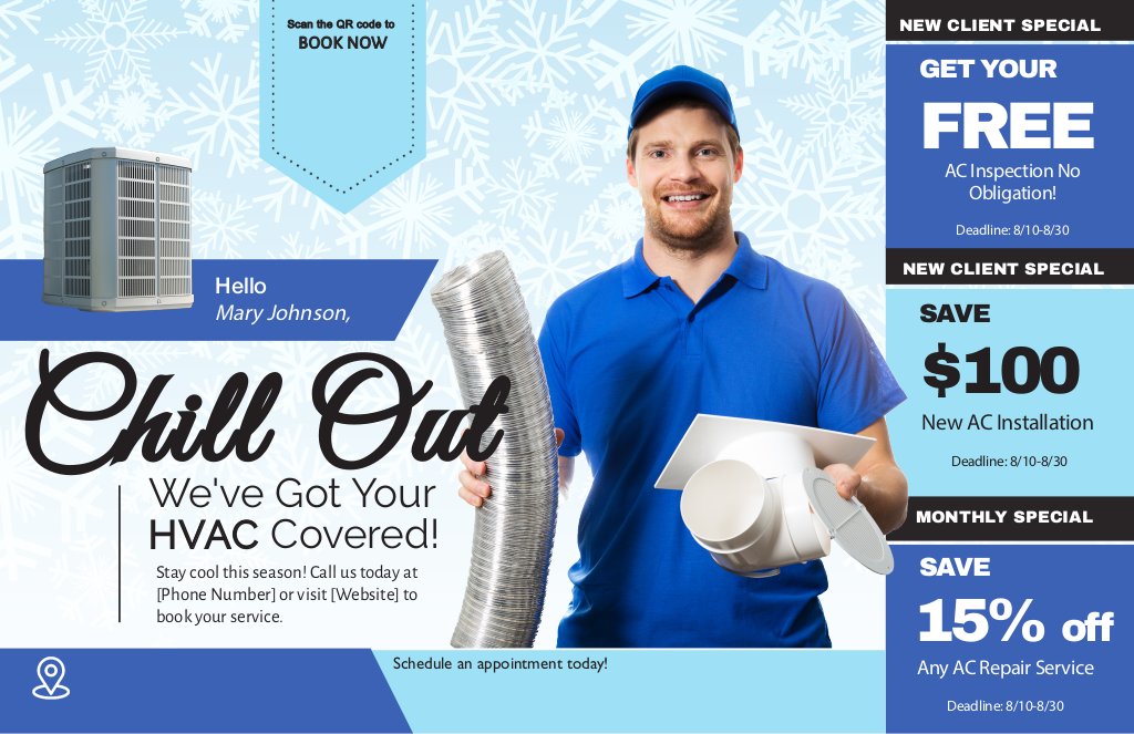 HVAC Postcard - We've Got Your HVAC covered!
