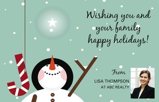 Corefact Season's Greetings - Snowman 2