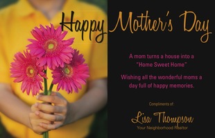 Corefact Mother's Day Card - Child w/ Flower